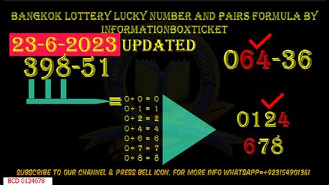 bangkok lottery formula|23.